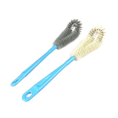 U-shape nylon household long handle glass brush kitchen cleaning brush multi-purpose cup brush